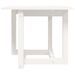 Table basse Blanc 50x50x45 cm Bois massif de pin - Photo n°3