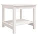 Table basse Blanc 50x50x45 cm Bois massif de pin - Photo n°2