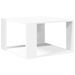 Table basse blanc 51,5x51,5x30 cm bois d'ingénierie - Photo n°2