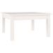 Table basse Blanc 55x55x30 cm Bois massif de pin - Photo n°2