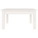 Table basse Blanc 55x55x30 cm Bois massif de pin - Photo n°4