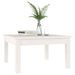 Table basse Blanc 55x55x30 cm Bois massif de pin - Photo n°6