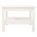 Table basse Blanc 55x55x40 cm Bois massif de pin - Photo n°3