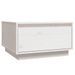 Table basse Blanc 55x56x32 cm Bois massif de pin - Photo n°2