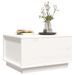 Table basse Blanc 60x50x35 cm Bois massif de pin - Photo n°4