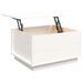 Table basse Blanc 60x50x35 cm Bois massif de pin - Photo n°8