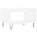 Table basse blanc 60x50x40 cm bois d'ingénierie - Photo n°1