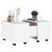 Table basse Blanc 60x60x38 cm - Photo n°1
