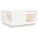 Table basse Blanc 60x61x32,5 cm Bois massif de pin - Photo n°2