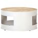 Table basse Blanc 68x68x36 cm Bois de manguier solide - Photo n°1