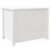 Table basse Blanc 71x49x55 cm Bois massif de pin - Photo n°9