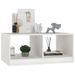 Table basse Blanc 75x50x33,5 cm Bois de pin massif - Photo n°1