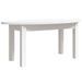 Table basse Blanc 80x40x35 cm Bois massif de pin - Photo n°1