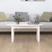 Table basse Blanc 80x40x35 cm Bois massif de pin - Photo n°3