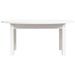 Table basse Blanc 80x40x35 cm Bois massif de pin - Photo n°5