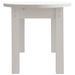 Table basse Blanc 80x40x35 cm Bois massif de pin - Photo n°7