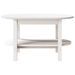 Table basse Blanc 80x45x45 cm Bois massif de pin - Photo n°5