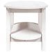 Table basse Blanc 80x45x45 cm Bois massif de pin - Photo n°6