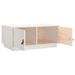 Table basse Blanc 80x50x35 cm Bois massif de pin - Photo n°7