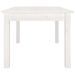 Table basse Blanc 80x50x40 cm Bois massif de pin - Photo n°4