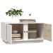 Table basse Blanc 80x50x40 cm Bois massif de pin - Photo n°5