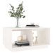 Table basse Blanc 80x50x40 cm Bois massif de pin - Photo n°4