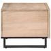 Table basse blanc 80x51x40 cm bois de manguier massif - Photo n°3