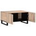 Table basse blanc 80x51x40 cm bois de manguier massif - Photo n°5