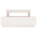 Table basse Blanc 80x55x40,5 cm Bois massif de pin - Photo n°5