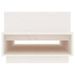 Table basse Blanc 80x55x40,5 cm Bois massif de pin - Photo n°6