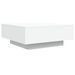 Table basse blanc 80x80x31 cm bois d'ingénierie - Photo n°1