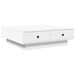 Table basse Blanc 90x90x28 cm - Photo n°6