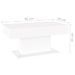 Table basse Blanc 96x50x45 cm - Photo n°6