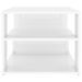 Table basse Blanc brillant 100x50x40 cm - Photo n°4