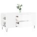 Table basse blanc brillant 102x44,5x50 cm bois d'ingénierie - Photo n°4