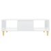 Table basse Blanc brillant 103,5x60x35 cm 2 - Photo n°5