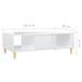 Table basse Blanc brillant 103,5x60x35 cm 2 - Photo n°9