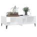 Table basse Blanc brillant 103,5x60x35 cm - Photo n°1