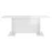 Table basse Blanc brillant 103,5x60x40 cm - Photo n°4