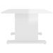 Table basse Blanc brillant 103,5x60x40 cm - Photo n°5