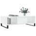 Table basse blanc brillant 104x60x35 cm bois d'ingénierie - Photo n°3