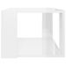 Table basse Blanc brillant 40x40x30 cm - Photo n°4