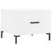 Table basse blanc brillant 50x50x40 cm bois d'ingénierie - Photo n°2