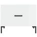 Table basse blanc brillant 50x50x40 cm bois d'ingénierie - Photo n°5