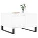 Table basse blanc brillant 55x55x36,5 cm bois d'ingénierie - Photo n°3