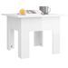 Table basse Blanc brillant 55x55x42 cm 2 - Photo n°4