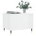 Table basse Blanc brillant 60x44,5x45 cm Bois d'ingénierie - Photo n°3