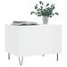 Table basse Blanc brillant 60x44,5x45 cm Bois d'ingénierie - Photo n°4