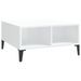 Table basse Blanc brillant 60x60x30 cm 2 - Photo n°2