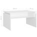 Table basse Blanc brillant 68x50x38 cm - Photo n°7